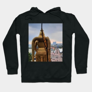 Lord Murugan in backside view at Batu Caves Hoodie